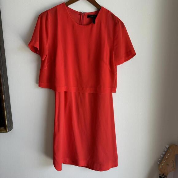 BCBG Mini Coral Red Dress - Size S - Picture 2 of 7